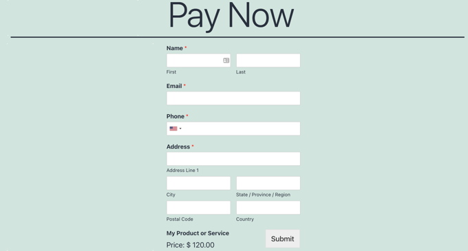 Anteprima modulo pagamenti PayPal