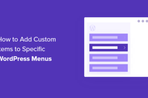 Come aggiungere elementi personalizzati a menu specifici di WordPress