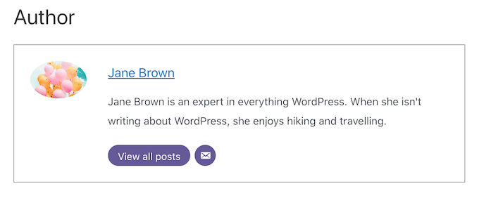 Come aggiungere la foto di un autore in WordPress