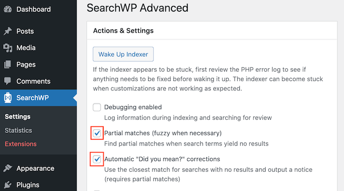 Abilitazione della ricerca fuzzy in SearchWP