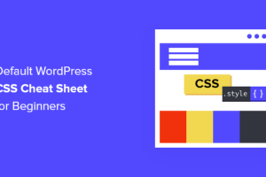 Cheat sheet CSS predefinito generato da WordPress per principianti