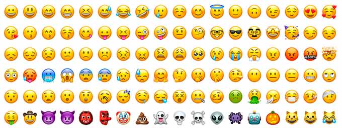 Usare gli emoji sul web